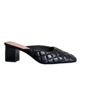 Aldo Drenna Leather Quilted Heeled Mule